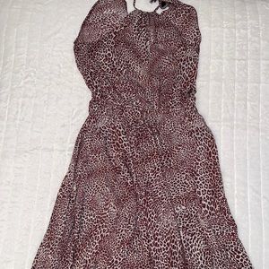 Animal print maxi dress